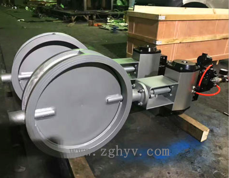 氣動對夾通風蝶閥