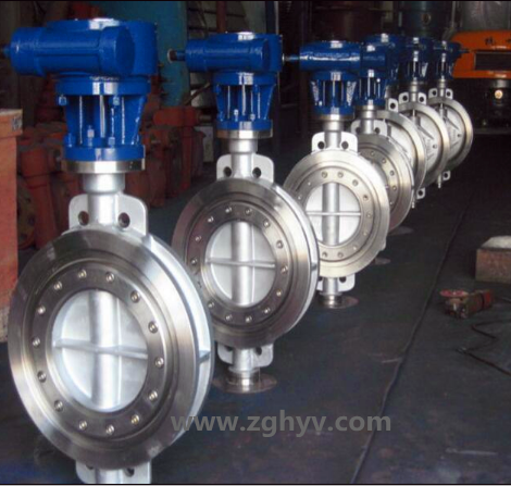 D373H三偏心多層次硬密封對夾蝶閥