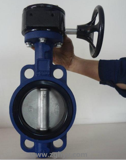 D371X中線蝸輪對夾軟密封蝶閥