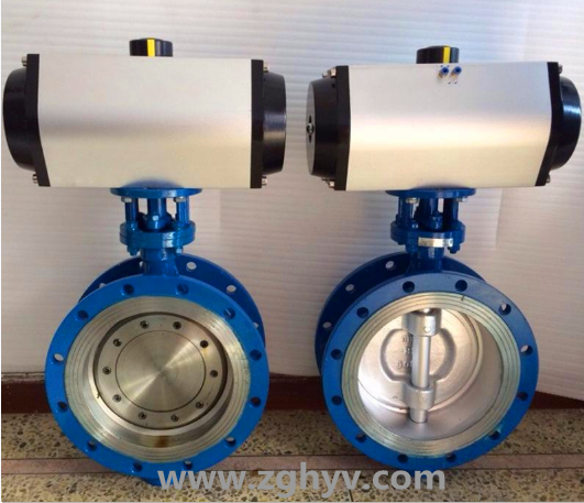 D643H氣動法蘭式三偏心硬密封蝶閥