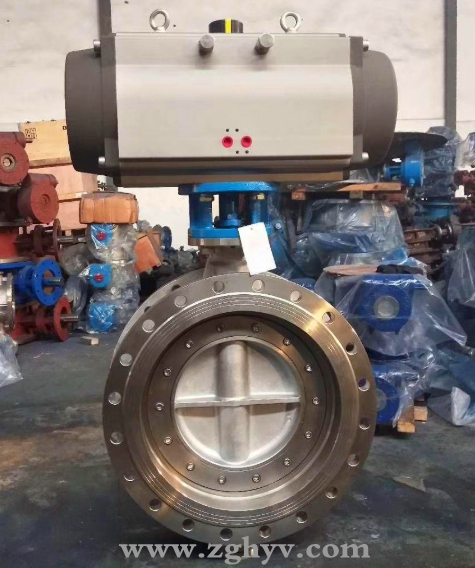 氣動不銹鋼法蘭蝶閥